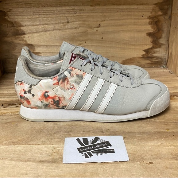 Adidas Samoa low top classic grey white fashion sneakers shoes - Picture 1 of 8
